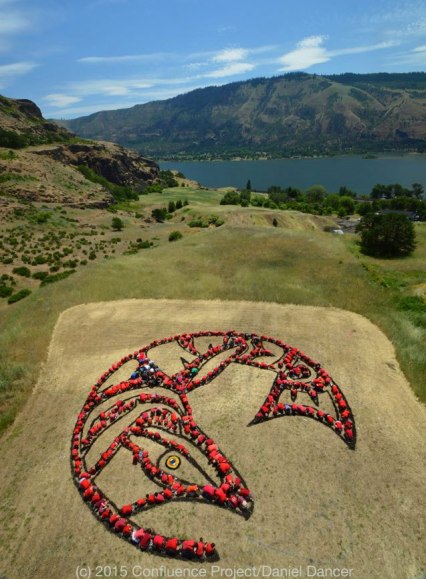 Salmon Mandala by the Confluence Project