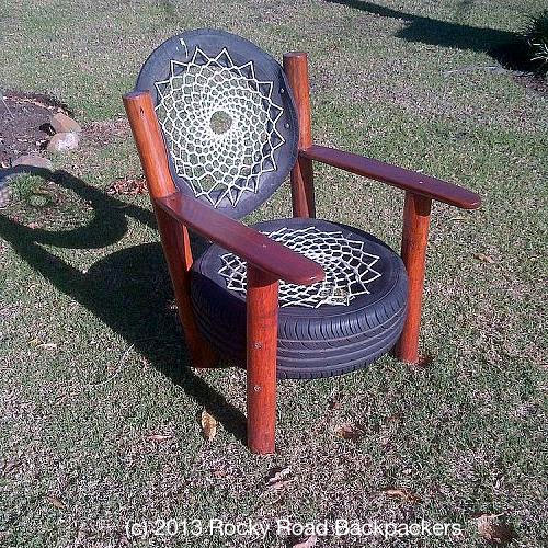Tyre Chair by Rocky Road Backpacers