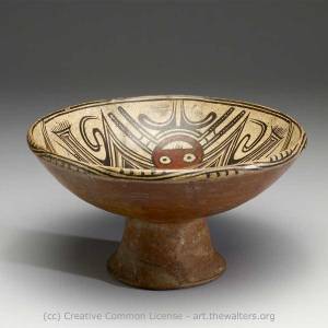Side View of Gran Cocle Pedestal Dish - The Walters Art Museum
