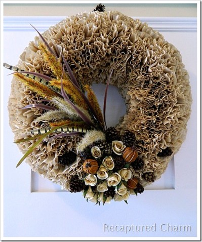 Fall Wreath by RecapturedCharm.com
