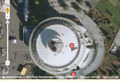 google map of space needle