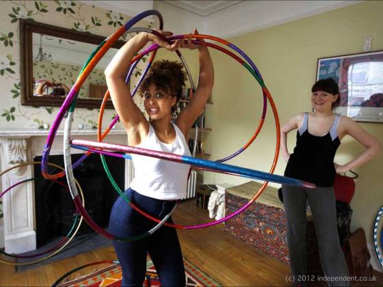Marawa and her Hula-Hoops