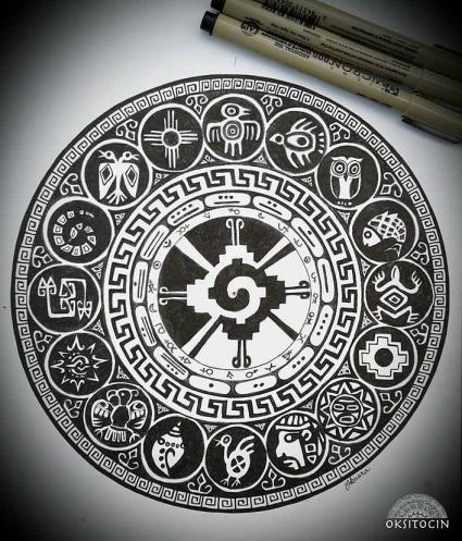 Incan Mayan Mandala by Oksana Stepanova - OKSITOCIN​