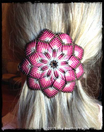 Macrame Barrette by The Beading Yogini