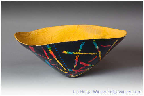 Turned Wood Bowl - Helga Winter