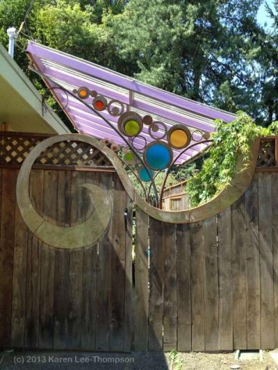 Garden Gate Art by Karen Lee-Thompson