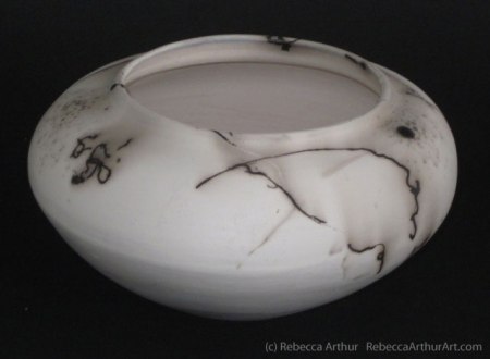 Raku Bowl by Rebecca Arthur