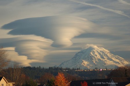 Lenticular Clouds - photographed by Tim Thompson