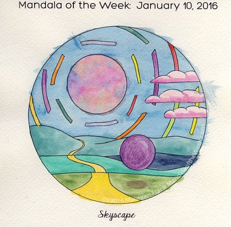 Skyscape Mandala by Maureen Frank