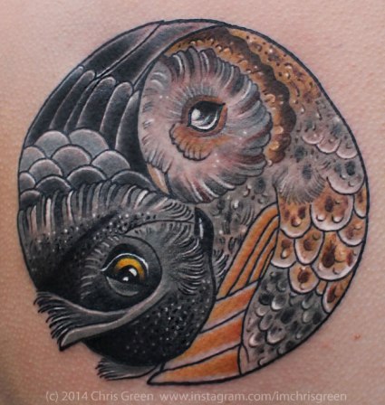 Pair of Owls by Chris Green