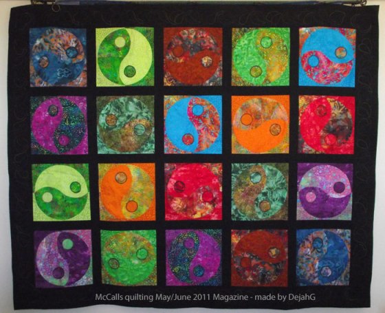 Yin Yang McCalls Pattern made by Dejah G