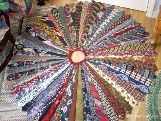 Men's Tie Mandala by Judy Ann Simpson