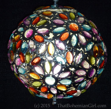 Bohemian Jeweled Beaded Lamp