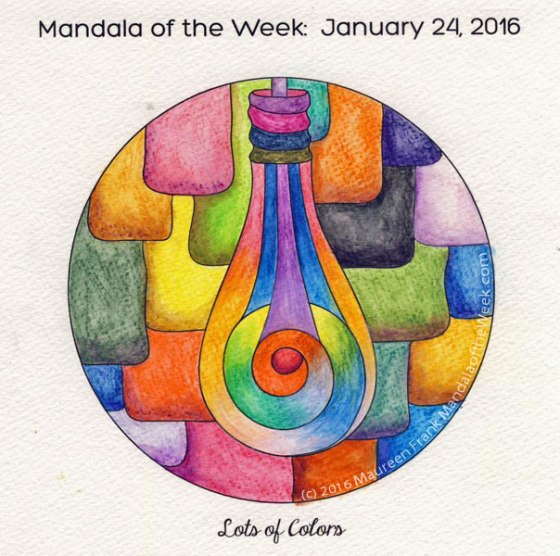 painting of Lots of Colors Mandala