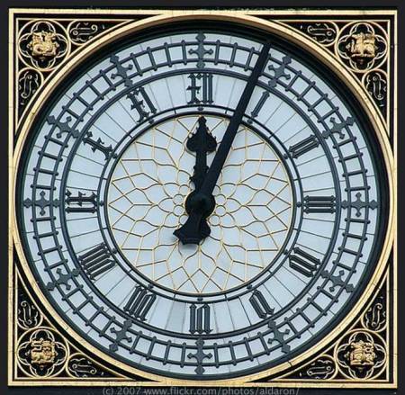 Parliament Tower Clock Face photo by Aldaron