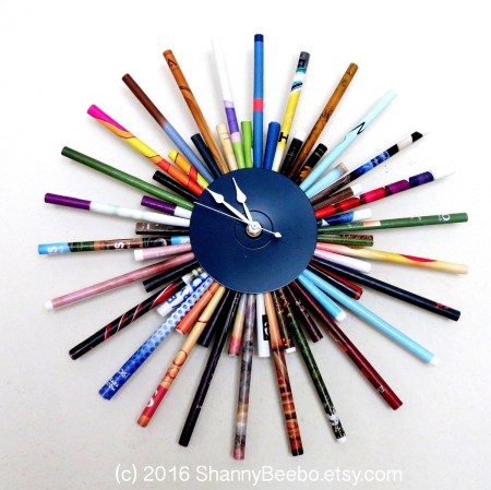 Upcycled Paper Clock by Shanny Beeboo