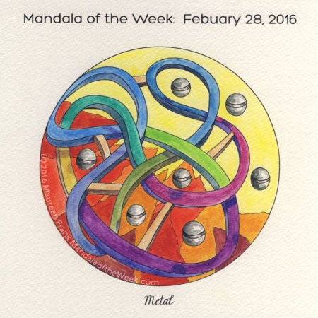 Metal Mandala by Maureen Frank, The Mandala Lady