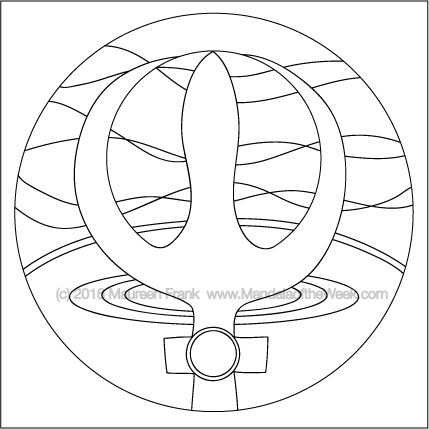 2016 11 Blue Mandala by Maureen Frank