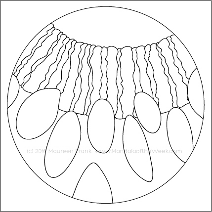 The Eyes Have It Mandala by Maureen Frank
