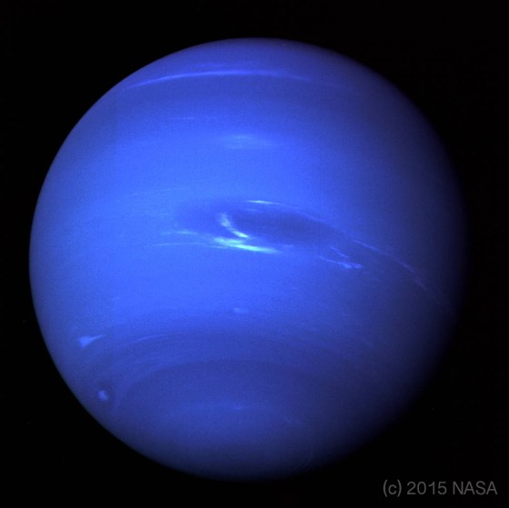 The Planet Neptune as photographed by NASA