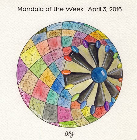 DIY Mandala in Color by Maureen Frank