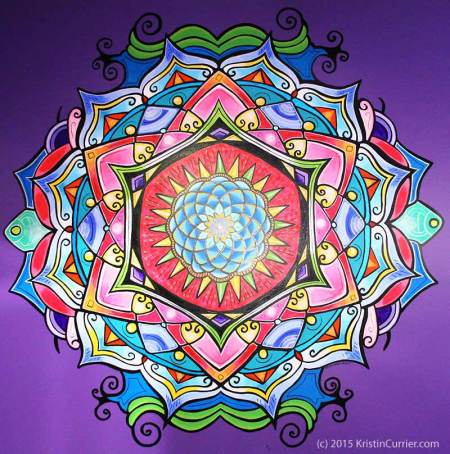 Shower Mandala by Kristin Currier Ludlow