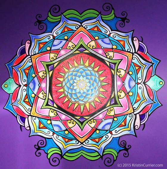 Shower Mandala by Kristin Currier Ludlow