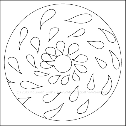 April Showers Bring May Flowers Mandala by Maureen Frank