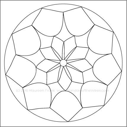 Temples Mandala by Maureen Frank