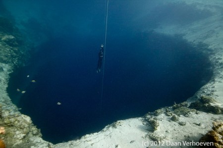 In Dean's Blue Hole - photo by Daan Verhoeven