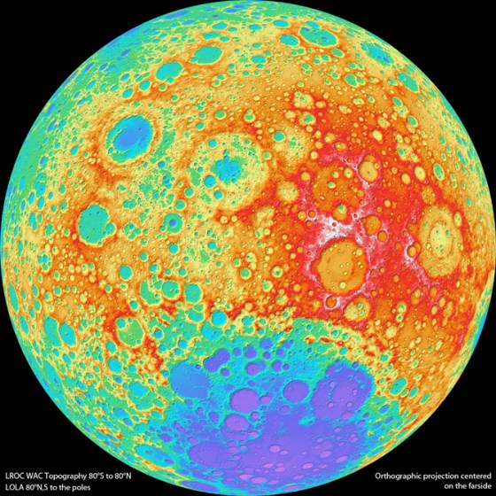 Moon Craters - photo credit: NASA's Goddard Space Flight Center/DLR/ASU