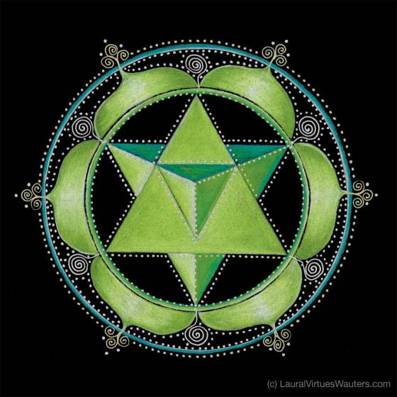 Heart Chakra Mandala by Laural Virtues Wauters