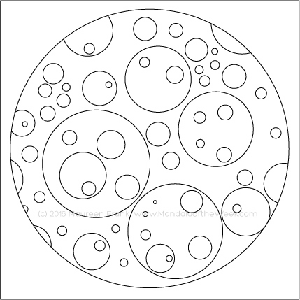 Holey Moley! Mandala by Maureen Frank