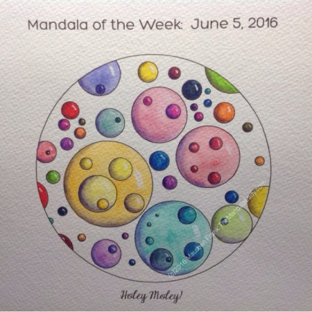 Holey Moley! Mandala in Color by Maureen Frank