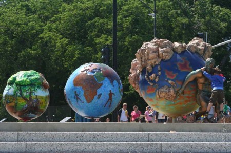 Chicago Globes - photo by Jyoti Srivastava