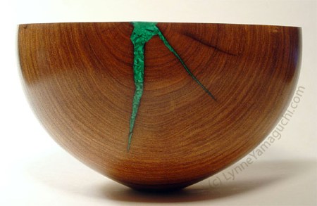 Malachite in Mesquite by Lynne Yamaguchi
