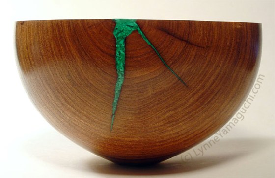 Malachite in Mesquite by Lynne Yamaguchi