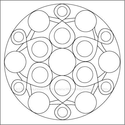 Mandala Artists Mandala by Maureen Frank