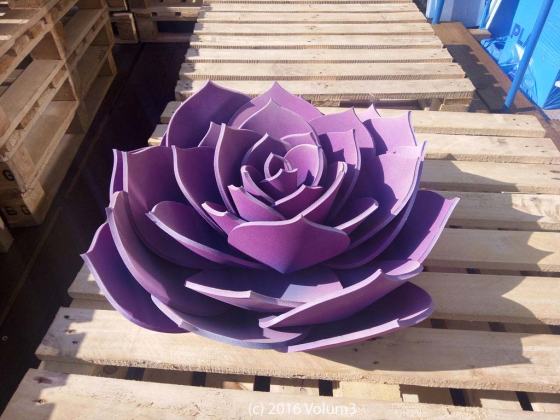 Yoga Mat Flower by Volum3