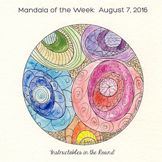Instructables in the Round Mandala by Maureen Frank