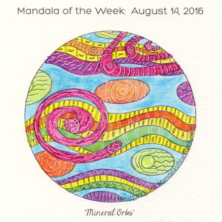 Mineral Orbs Mandala by Maureen Frank