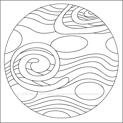 Mineral Orbs Mandala by Maureen Frank