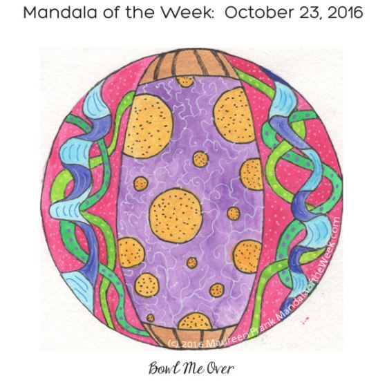 Bowl Me Over Mandala in Color by Maureen Frank (me)