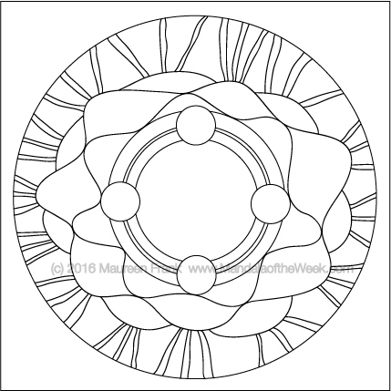Crowning Glory Mandala by Maureen Frnak (me)