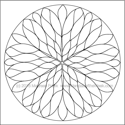 Rose Windows Mandala by Maureen Frank (me)