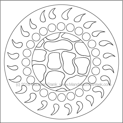 Buckle Up Mandala to Color by Maureen Frank (me)