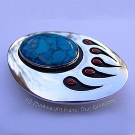 Mark of the Warrior Belt Buckle by ZhaawanArt Fisher Star Creations