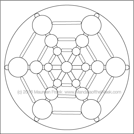 Tis the Season for Snow Mandala by Maureen Frank (me)
