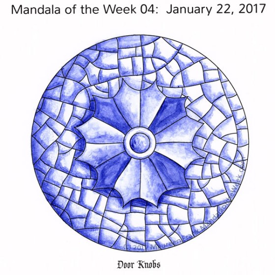 Door Knobs Mandala in Color by me (Maureen Frank)
