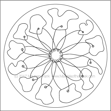 Earrings Mandala to Color by me (Maureen Frank)